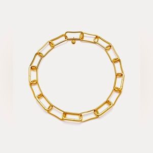 NEW! Monica Vinader Alta Capture Large Link Necklace 18CT GOLD Vermeil 43cm/17'’